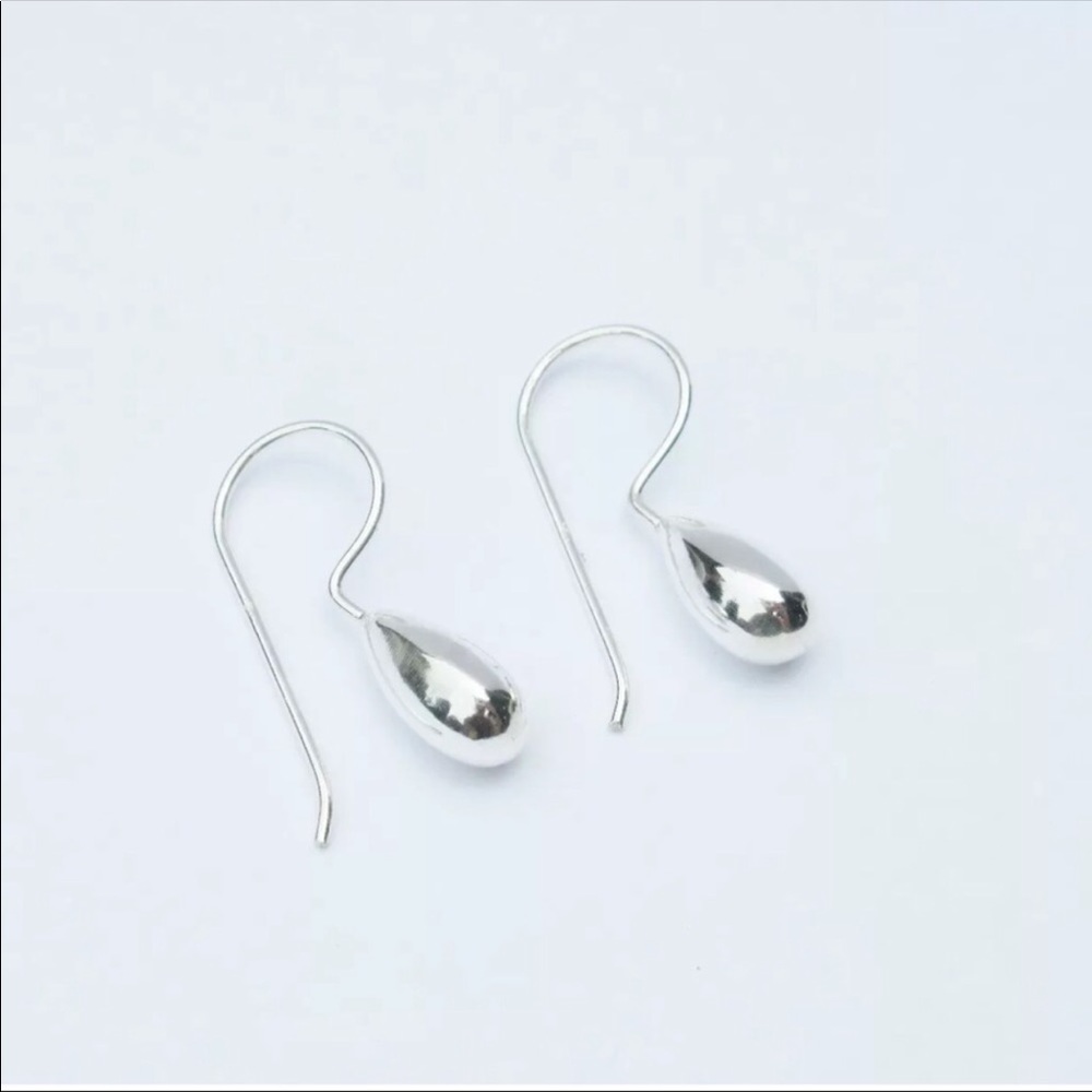 Sterling Silver Polished Teardrop Earrings